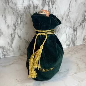 Vintage Royal Salute Emerald Bottle with Original Pouch